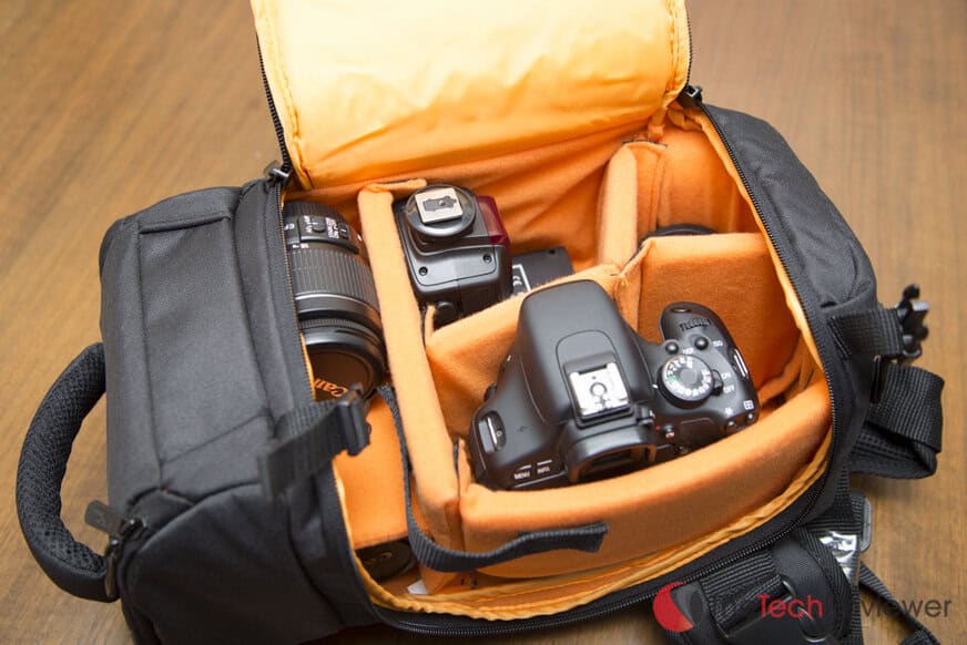 AmazonBasics Sling Backpack for DSLR Cameras Review With Photos